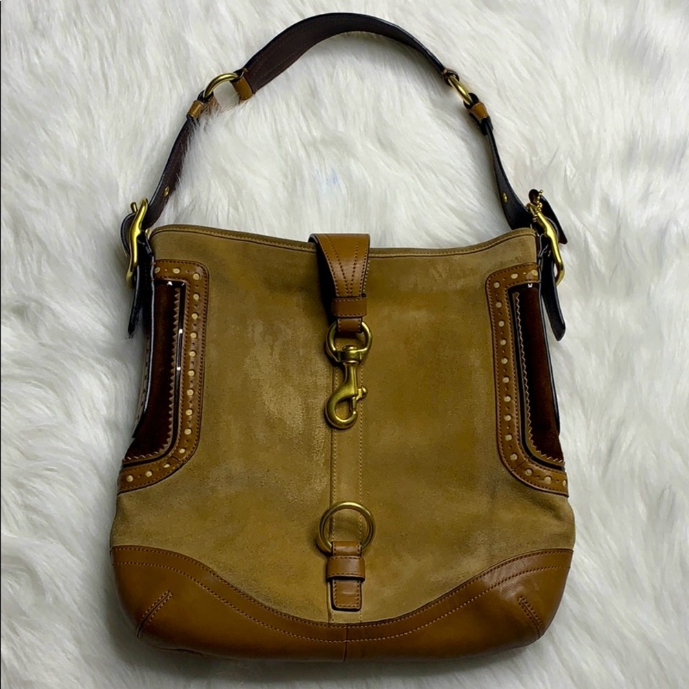 Coach Suede Hobo Purse